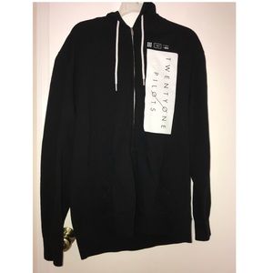 Twenty One Pilots zip up hoodie